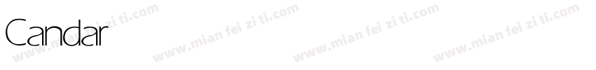 Candarav light字体转换